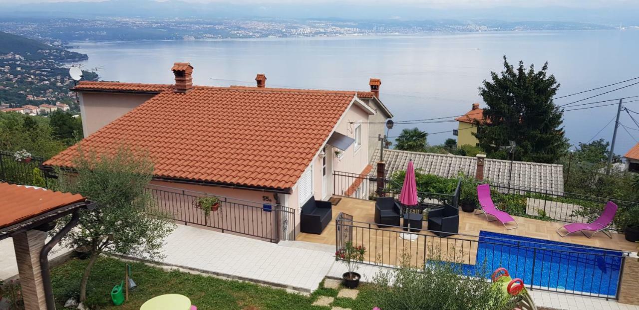 House Anastazia With Spectacular View Villa Lovran Exterior photo